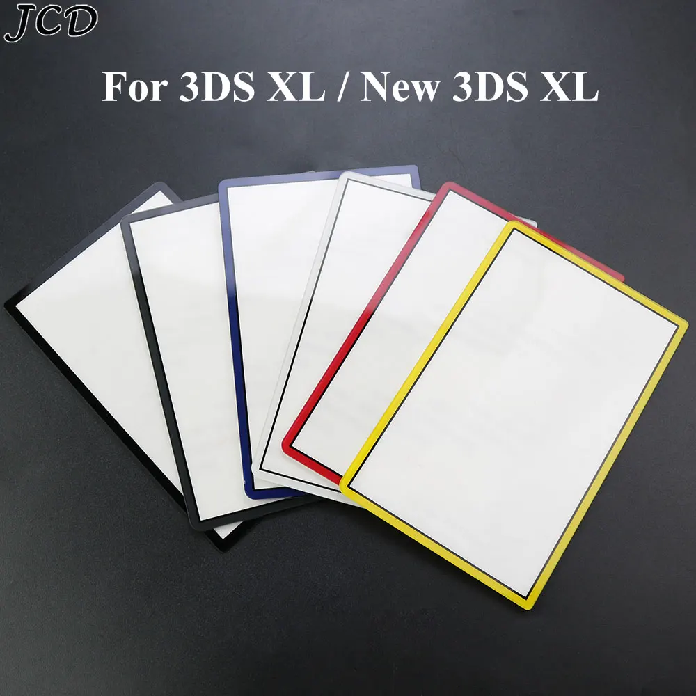 Lente de pantalla LCD de vidrio de superficie superior JCD con cinta adhesiva para cubierta protectora de espejo frontal superior New3DSXL / 3DS XL LL