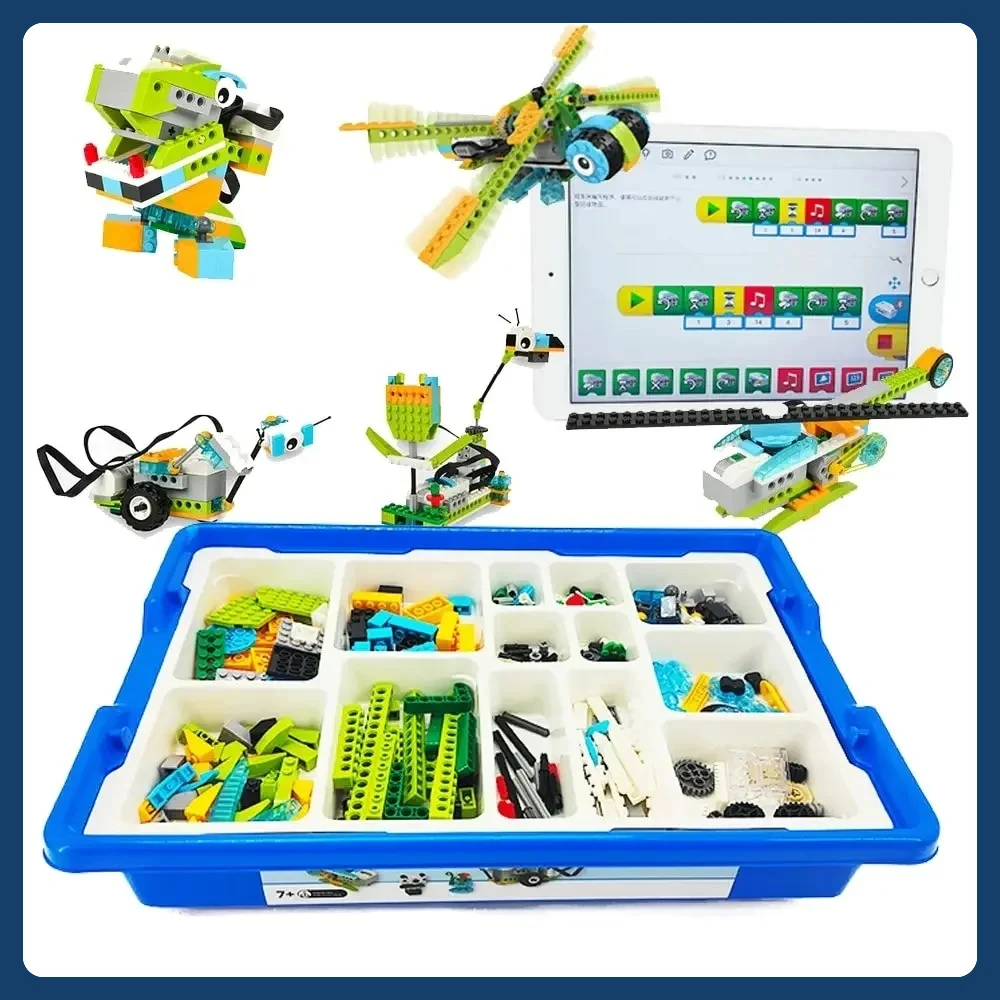 ชุดตัวต่อ WeDo 2.0 Core Set ชิ้นส่วนที่เข้ากันได้ 45300 ฟังก์ชัน DIY ของขวัญคริสต์มาส ของเล่นสำหรับเด็ก