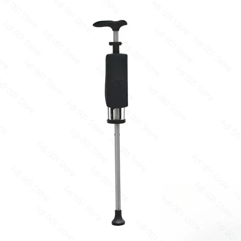 Portable Ultra-Light Multifunctional Elderly Walker, Folding Non-Slip Crutch Chair with Sitting Stool