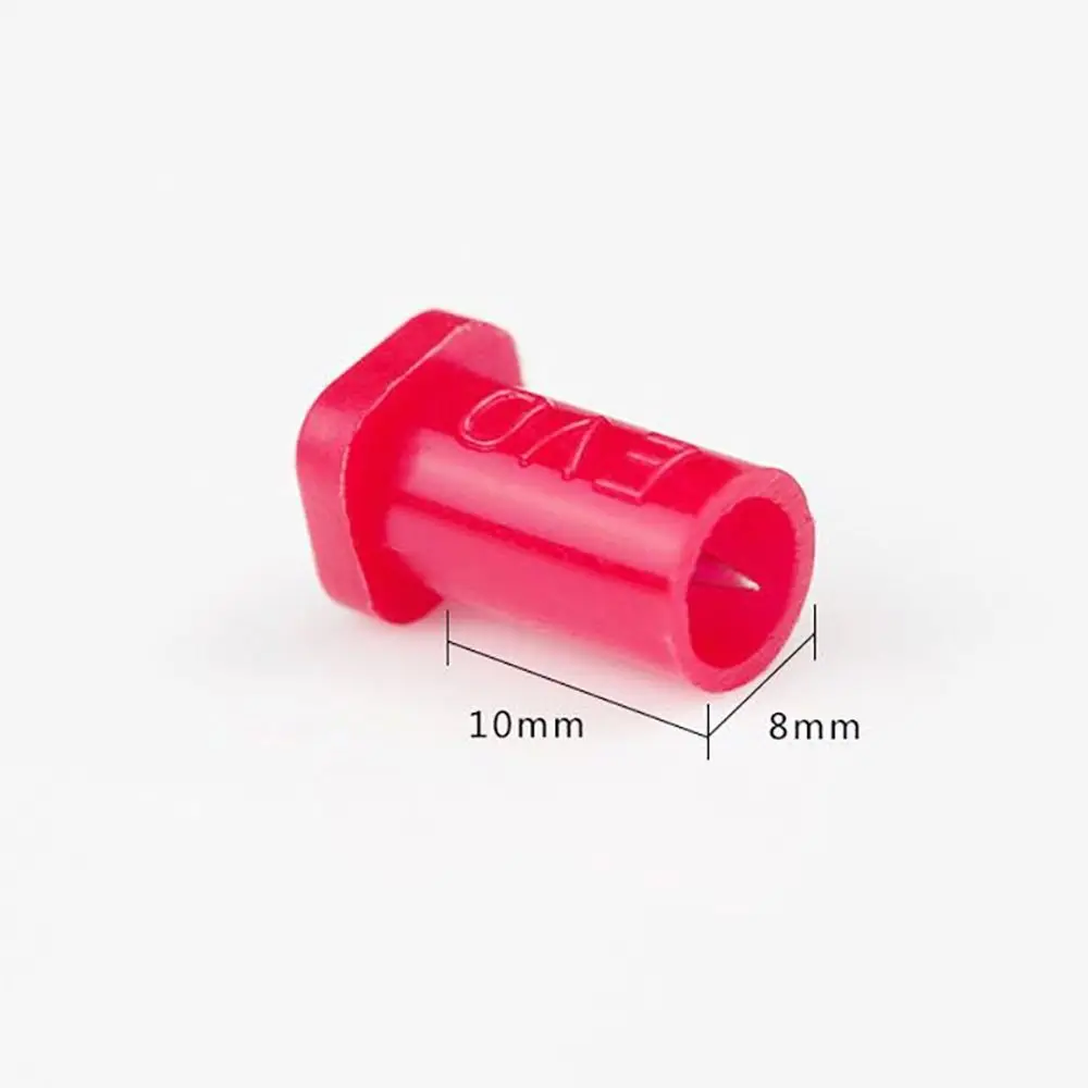 Herramientas de maquillaje, abridor de tapas universales rojas, botella de pegamento para pestañas, aguja para cabeza de boca blanca, tapón de pegamento para extensión de pestañas coloridas