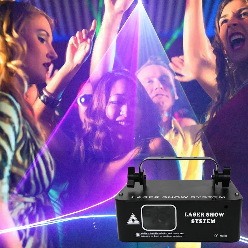 HCWE светодиодный RGB лазерный луч, сканер линий, проектор DJ, дискотека, сценический эффект освещения, танцевальная вечеринка, свадьба, бар, клуб, DMX512, освещение для вечеринок