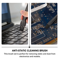 7 pcs Anti-Static Cleaning Brush Hard Bristle Gap Brushes For Keyboard Laptop Pc Car Dashboard Shaver Coffee Grinder Portable