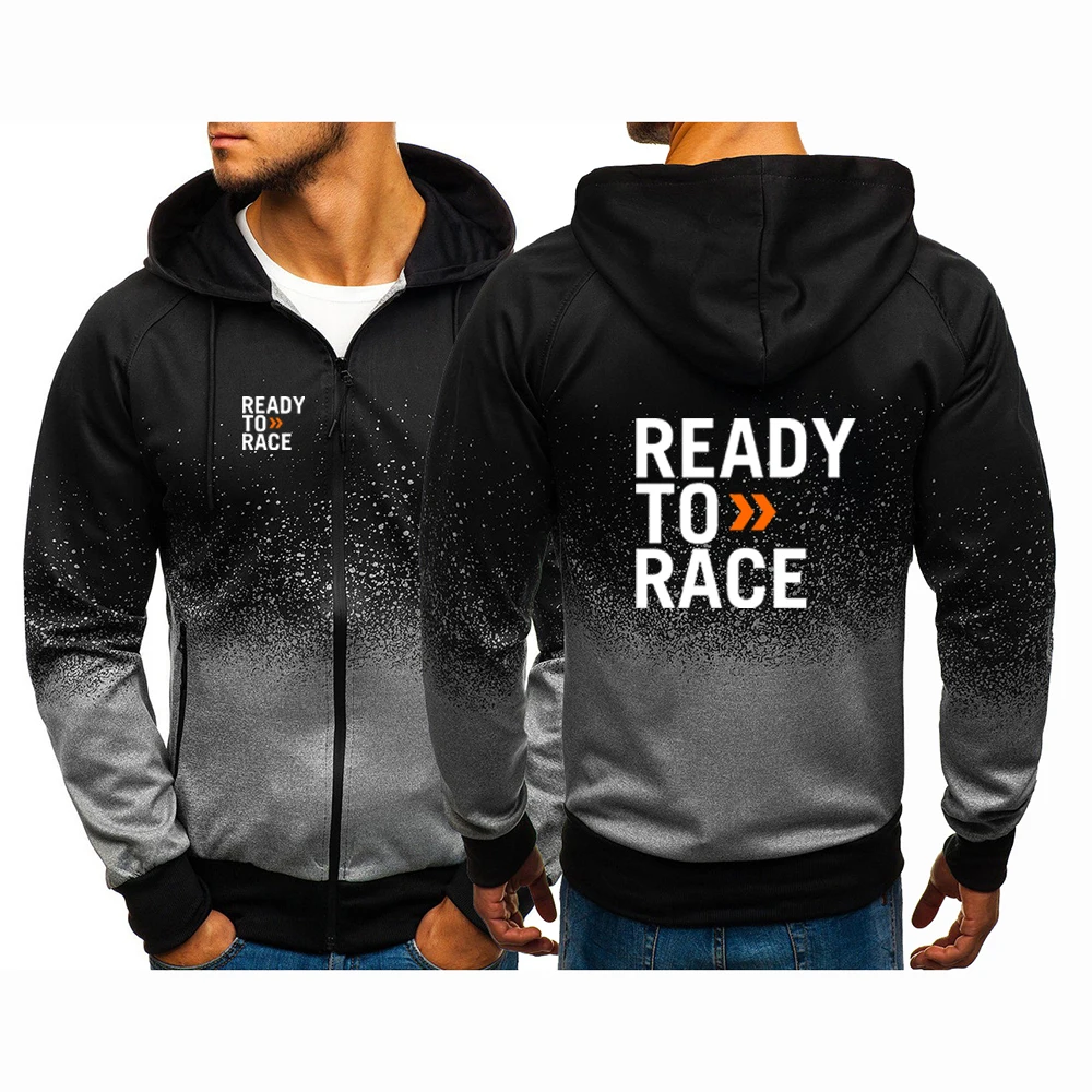 

Ready To Race Enduro Cross Motocross Bitumen Bike Life 2024 Men Printing Casual Gradient Jacket Sweatshirts Zip Hoodies Clothing