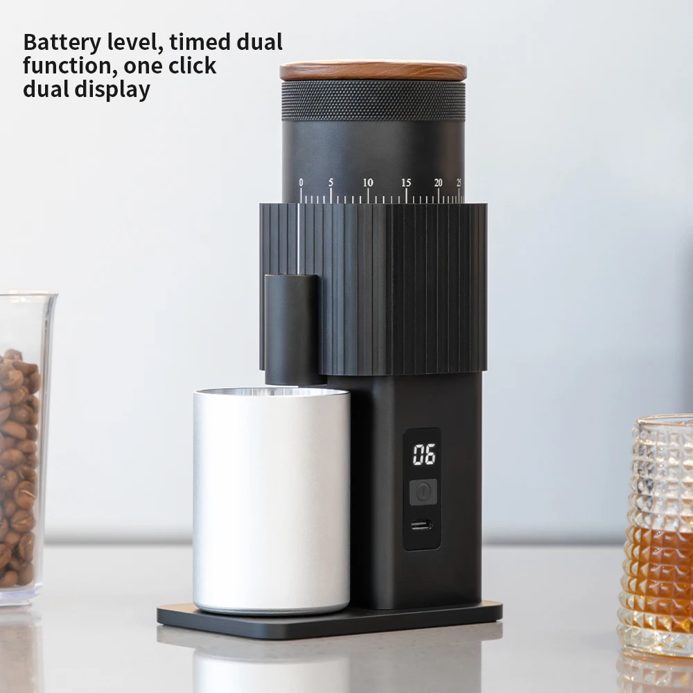 مطحنة القهوة الكهربائية CF WISDOM للصب فوق مطحنة الأزيز المحمولة القابلة للتعديل الخشونة القابلة لإعادة الشحن تخمير اليد المنزلية #2