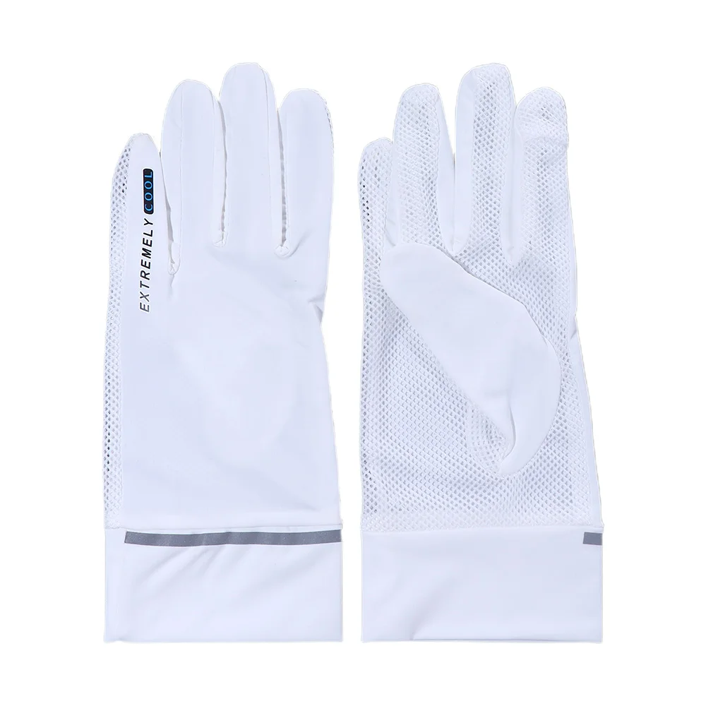 Driving Elastic Mesh Breathable Summer UPF 50+ Mittens Touch Screen Sunscreen Gloves Driving Gloves