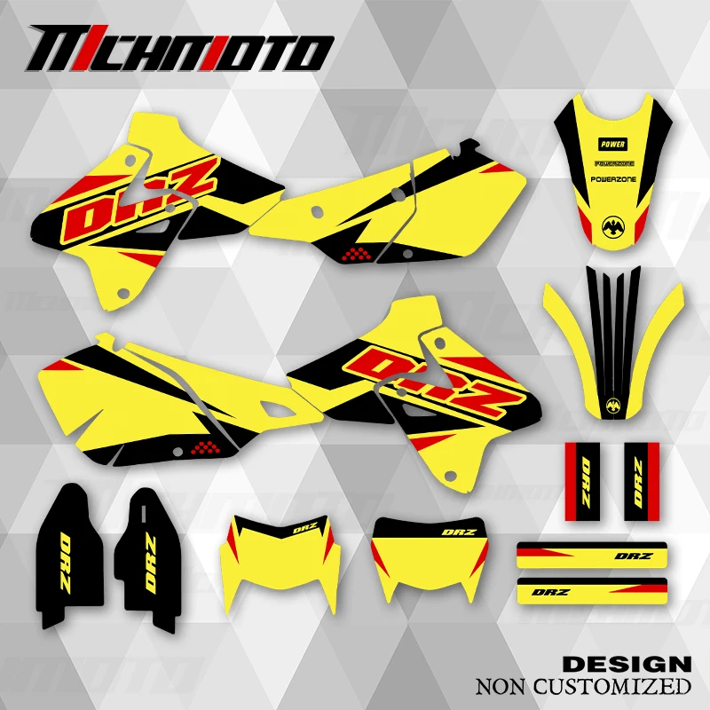 

MCHMFG New Style Graphics Decals Stickers Kits For SUZUKI DRZ400 S SM E 1999-2001 DRZ400 2005-2022