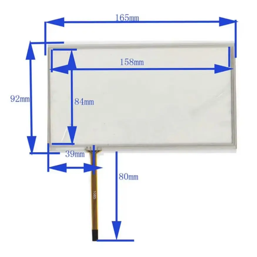 

7.0"Inch 4 Wire Touch Screen Digitizer For CLAA069LAOHCW CLAA069LA0HCW