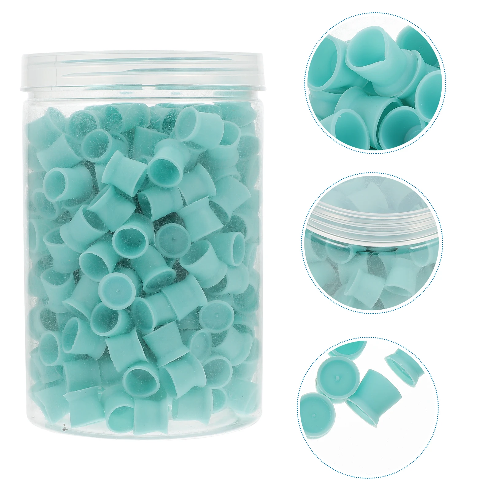 

300pcs Disposable Silicone Tattoo Ink Cups Flat Base Leakproof Microblading Pigment Holders Durable Beauty Salon Diy Supplies