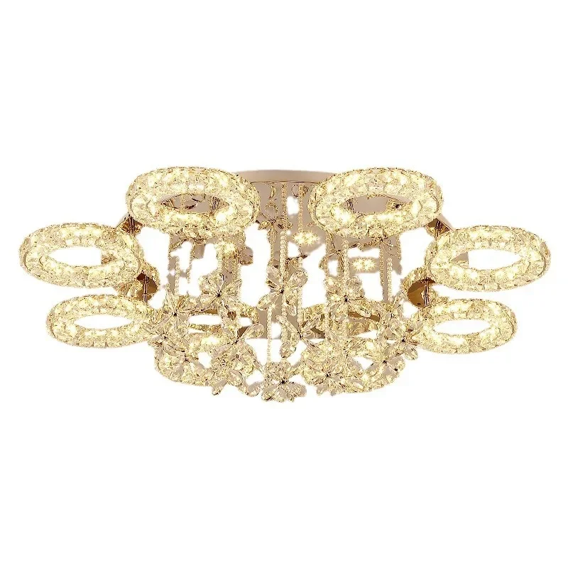 

Light luxury crystal lamp, living room lamp, ceiling lamp, modern minimalist atmosphere, bedroom post-modern