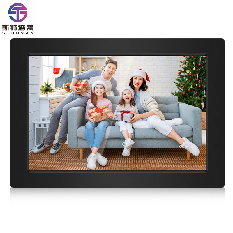 

10.1" Acrylic Digital Photo Frame with WiFi Screen OS-Easy Setup Free Unlimited Storage Photo/Video/MP3