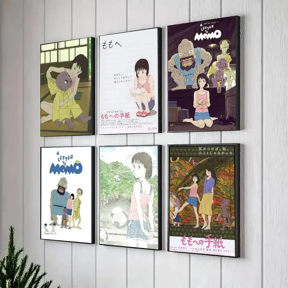 Anime A Letter To Momo Poster Art Sticky Wall Waterproof Home Living Room Bedroom Bar Aesthetic Decoration