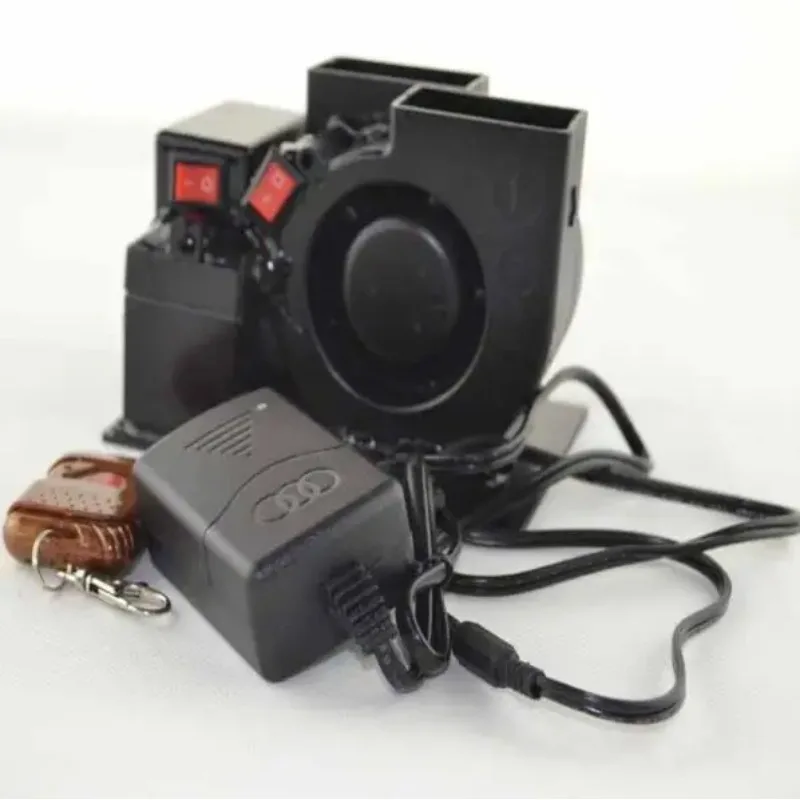 جهاز إلكتروني عن بعد + زر مزدوج النفخ ندفة الثلج ورقة آلة عاصفة الثلج خدع سحرية للتحايل الساحر الدعائم