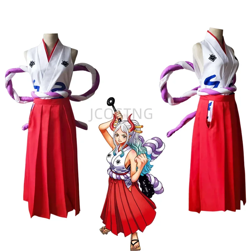 

Yamato Hot Selling Anime ONE PIECE Full Set Top Skirt Unisex Adult Kids Halloween Party Stage Performance Cosplay Costume