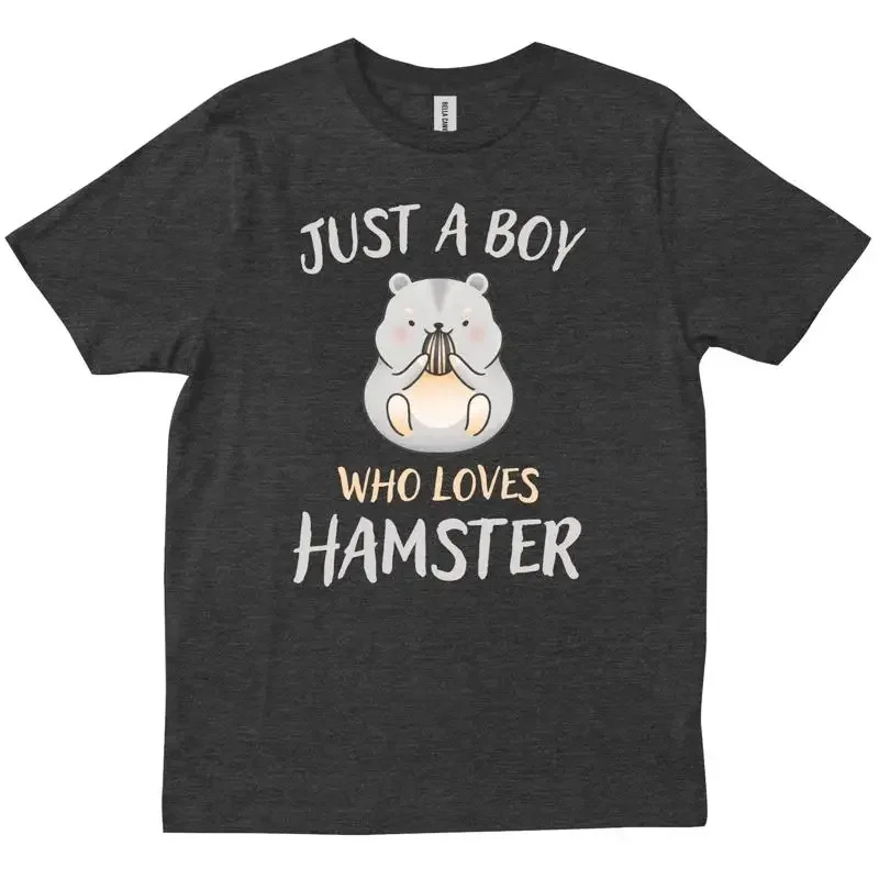 Just A Boy Who Loves Hamsters Hammy Boys Kids Pet Lovers Trendy T shirt