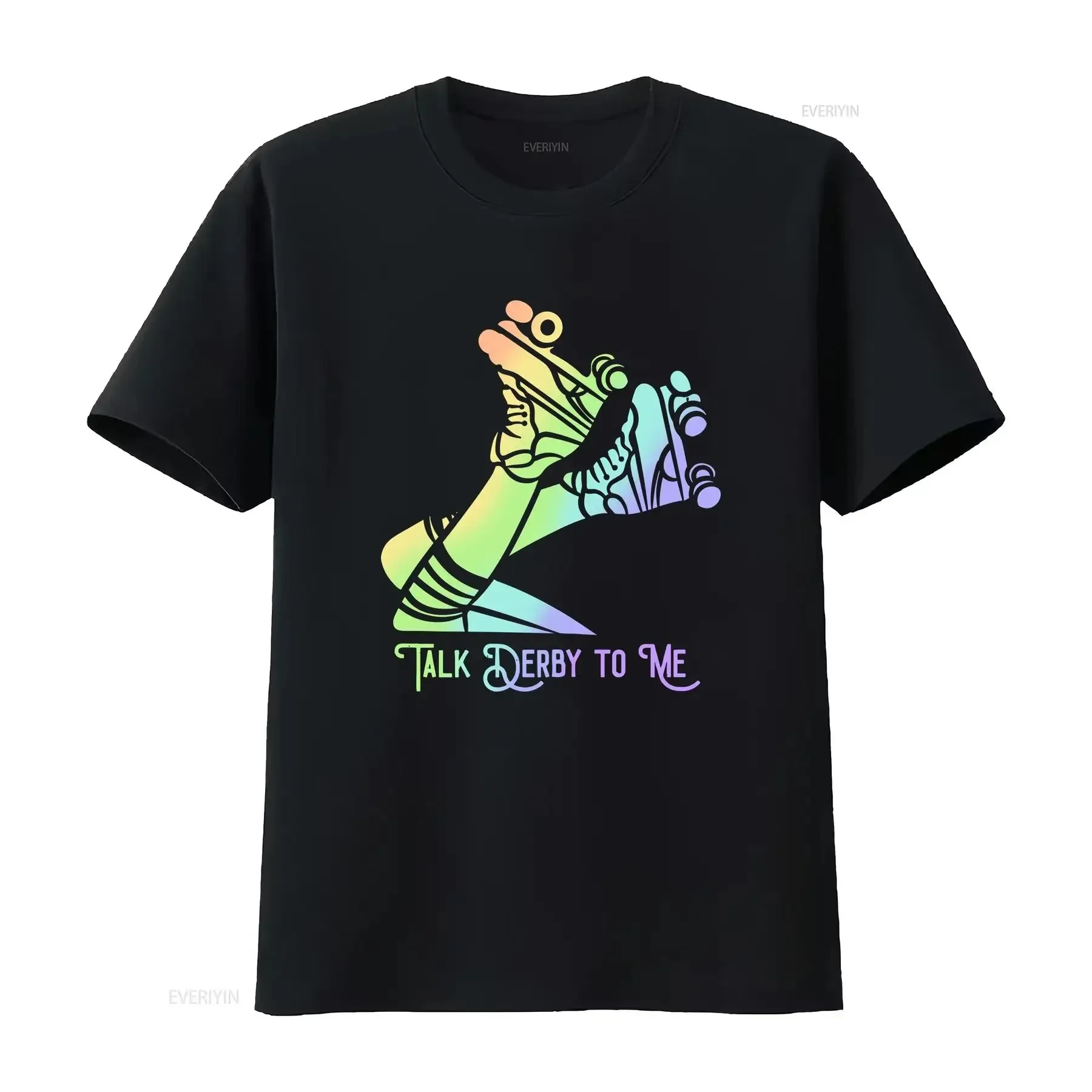 

Женская футболка Talk Derby To Me Skater для катания на роликах для девочек, винтажная стираная эластичная мягкая удобная уличная одежда