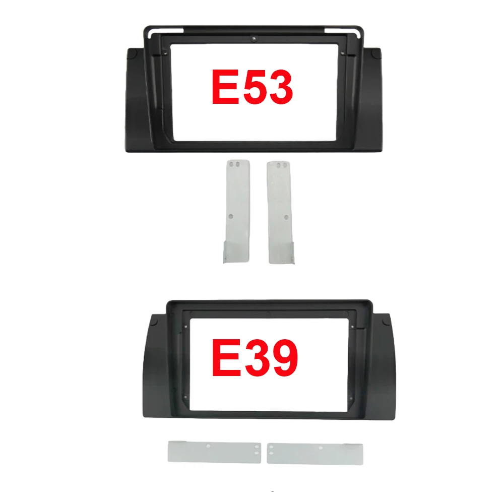9 Inch Car Fascia Frame Adapter Canbus Box Decoder Android Radio Dash Fitting Panel Kit for BMW 5/7 Series E38 E39 M5 E53 X5