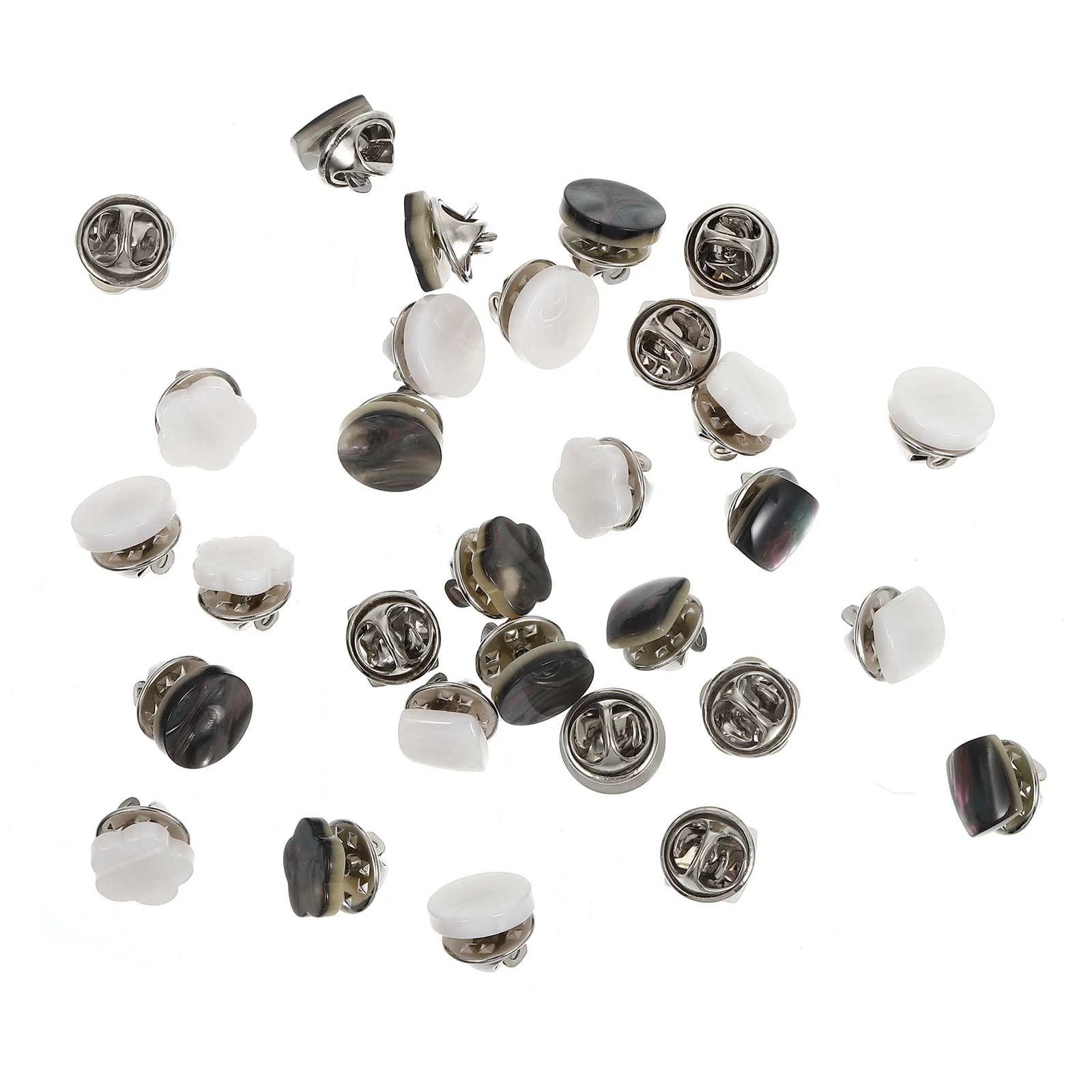 

30pcs Women Collar Decorative Skirt Buttons Anti-Emptied Brooch Lapel Pin Shawl Brooch Safety Buckle Durable Fashion Clothing