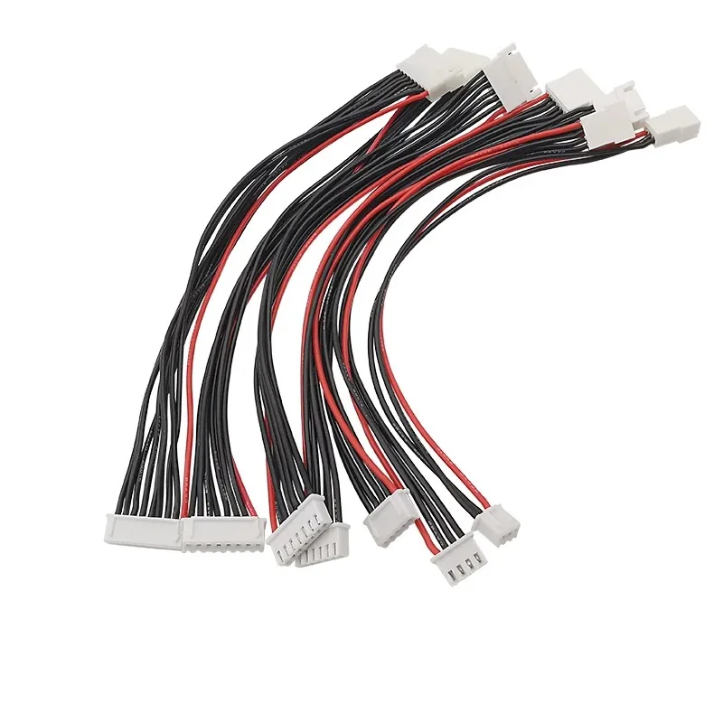 5Pcs JST XH 2.54mm Pitch 2/3/4/5/6/7S 22AWG Silicone Wire Lipo Balance Wires Extension Cable Connector XH2.54 Male to Female