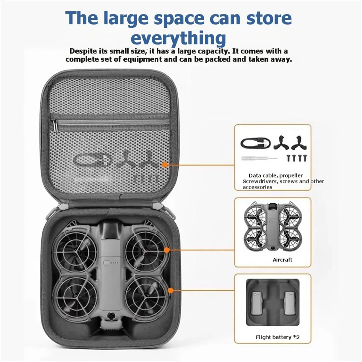 SWXF For Neo 2 Drone Shell Storage Bag Waterproof Dustproof Portable Case Shockproof for Drone Carrying Case A
