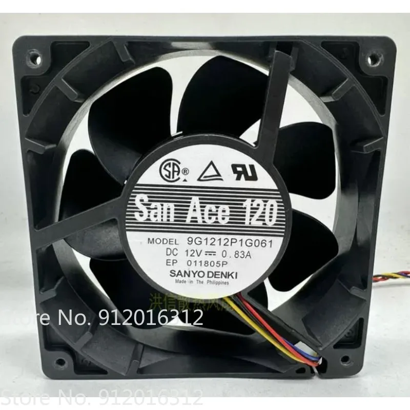 

Новый вентилятор для Sanyo 12038 9G1212P1G061 DC12V 0.83A, 4-проводной, охлаждающий, 120*120*38 мм, 12038