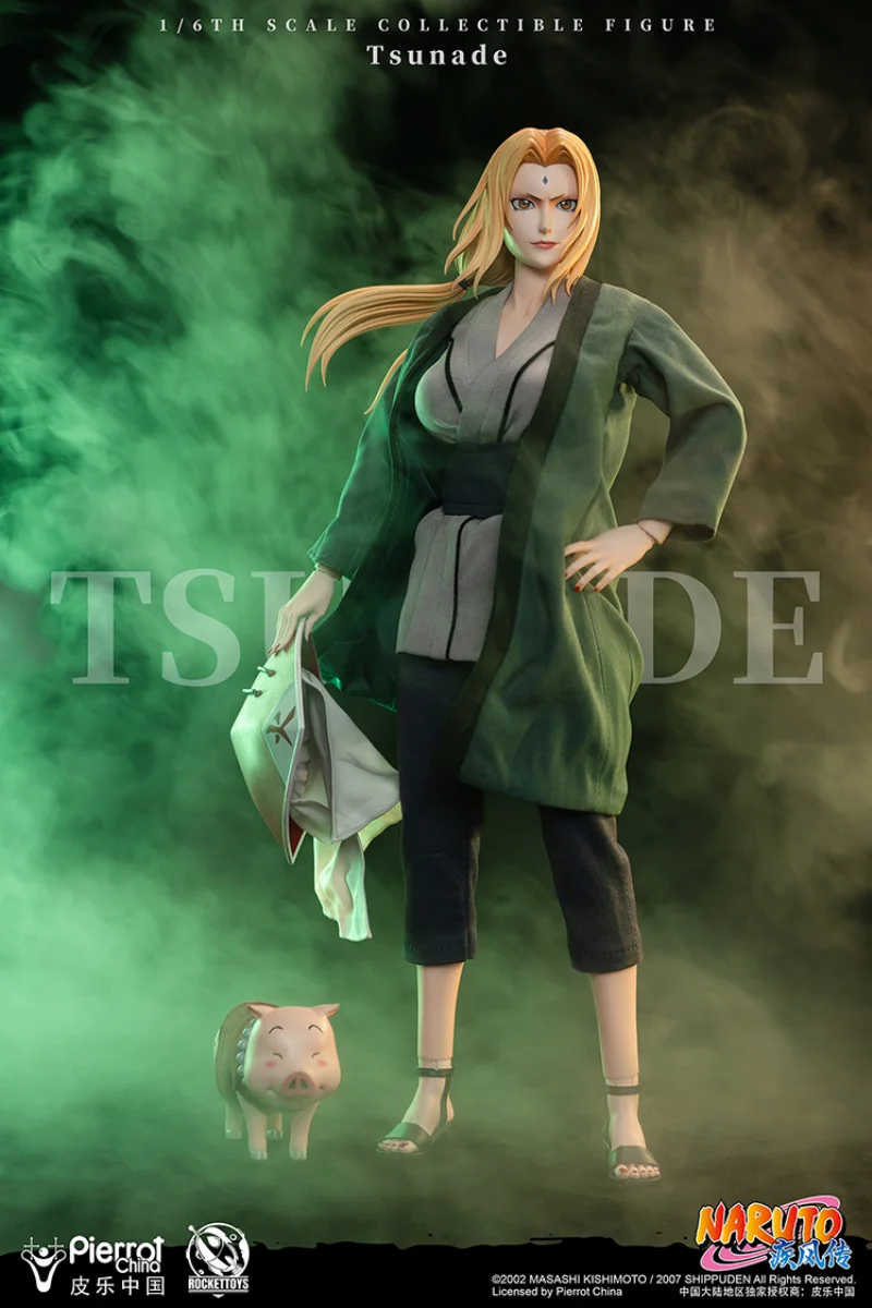 Rockettoys Naruto Tsunade 1/6 skala kolekcjonerska figurka ruchomy wspólny lalka żołnierze Model zestaw garażowy zabawki dla dzieci prezent