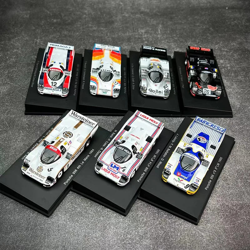 New Spark 1:64 1984 Le Mans Endurance Racing Series Simulation Alloy Die-Cast Model Car Miniature Collectible Toy Gifts Ornament