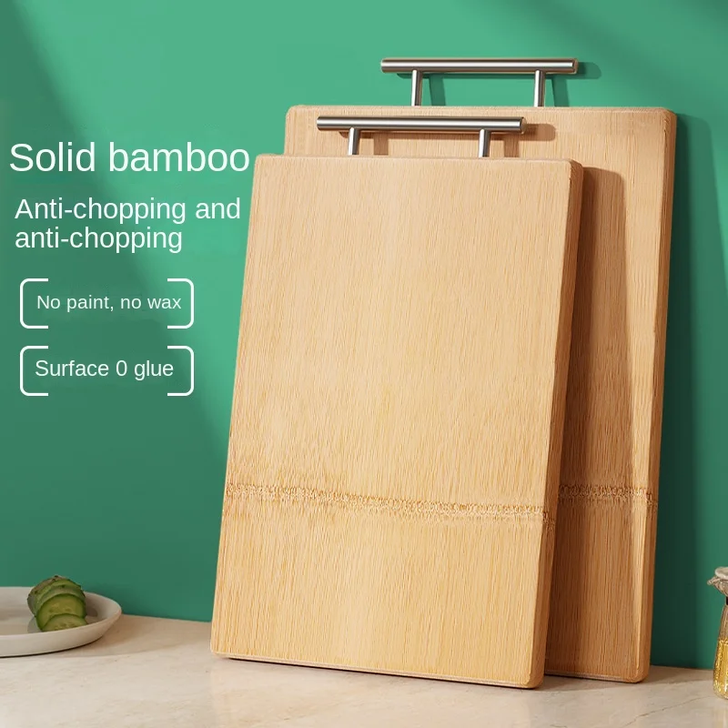 

Whole bamboo cutting board, household kitchen double-sided nan bamboo camping chopping board