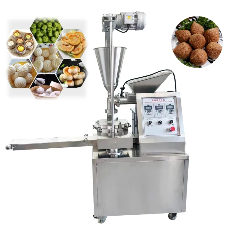 Fotografia 3: Máquina Automática de Fazer Momo e Kibbeh em Aço Inoxidável de Grau Alimentício, Motorizada e de Alta Eficiência para Uso em Restaurantes