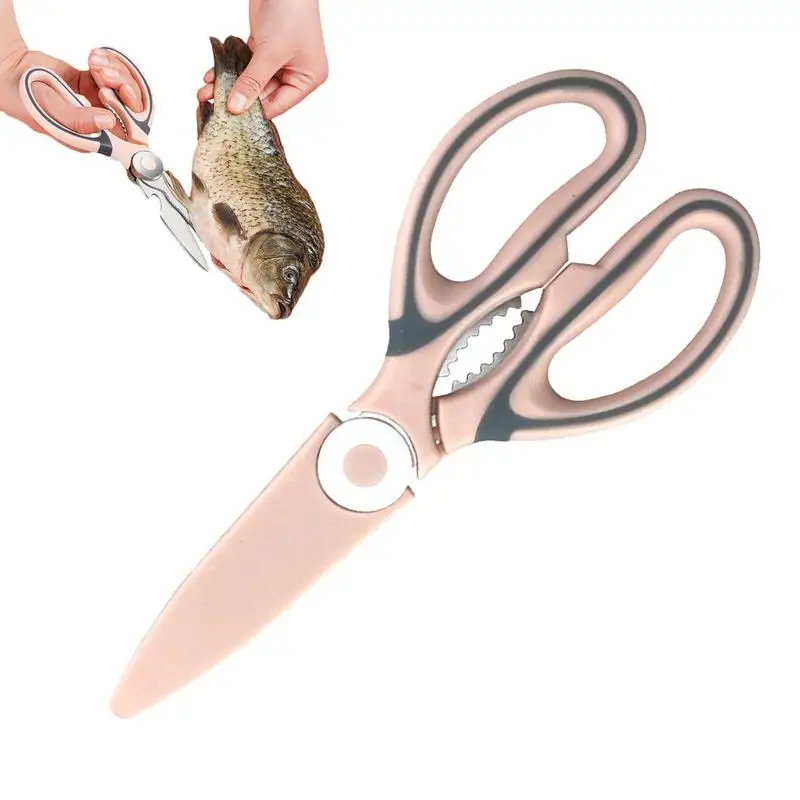 Food Shears Kitchen Cutter Cooking Scissors Multi Functional Chopping Chicken Food Skeleton And Walnut Cutting Ergonomic Grip