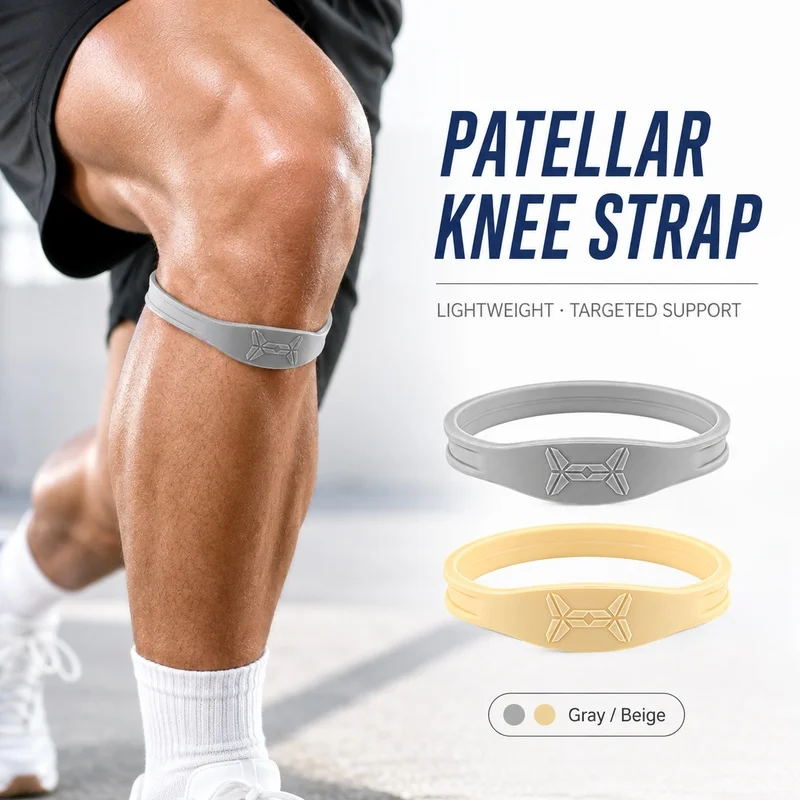 Patellar Knee Strap With Pressure Pad Elastic Sports Knee Support Band For Running Basketball Hiking Fitness