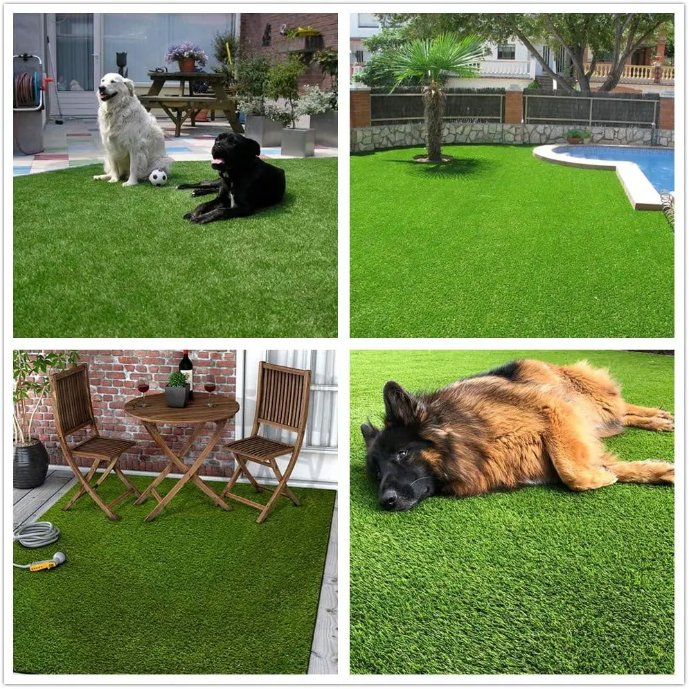 

Realistic Synthetic Artificial Grass Turf,Thick Faux Grass Indoor Outdoor Landscape Lawn Pet Dog Turf Carpet for