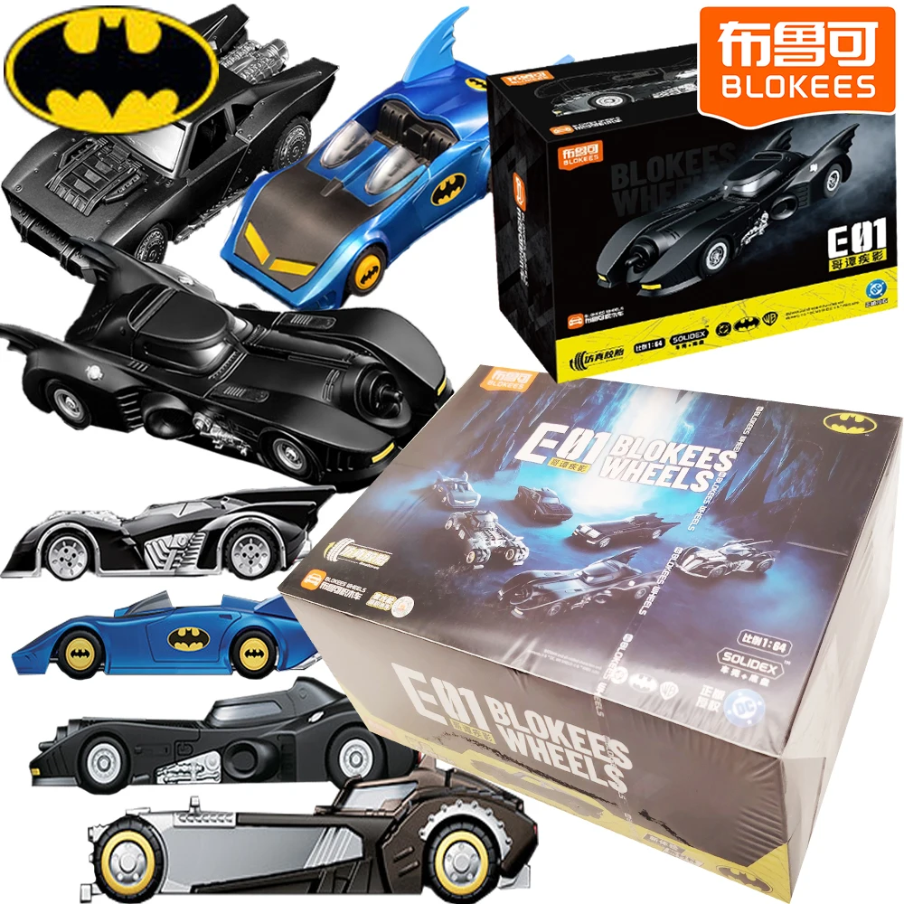 

New Official Blokees The Batman Car Model Blind Box Famous American Comic IP Role Fashion Trend Peripheral Model Ornament Decor