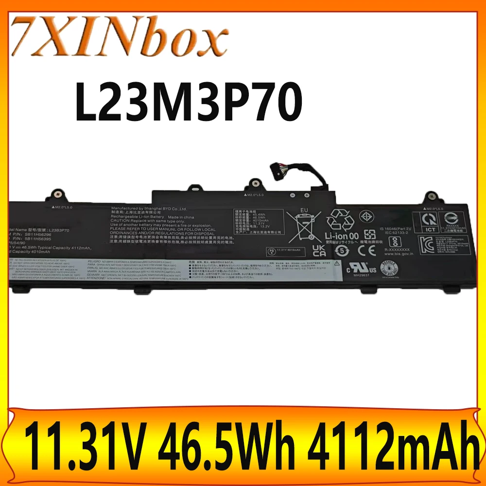 

7XINbox L23M3P70 L23B3P70 L23D3P70 L23L3P70 11.31V 46.5Wh 4112mAh Laptop Battery For Lenovo ThinkPad L16 GEN 1 Series free tool