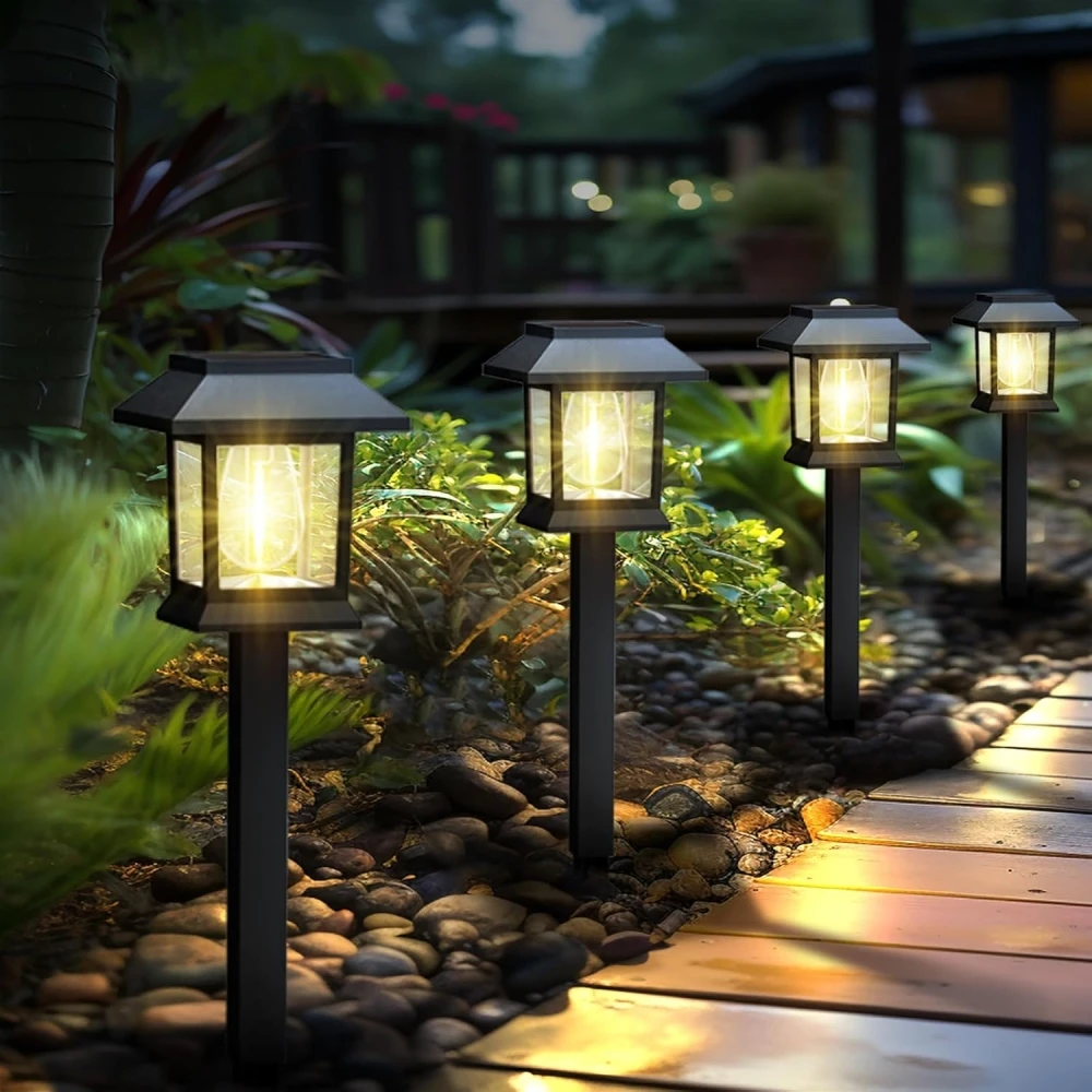 

Solar Lights Outdoor Waterproof Solar Pathway Lights for Garden, Landscape, Path, Yard, Patio, Driveway,Walkway Decor