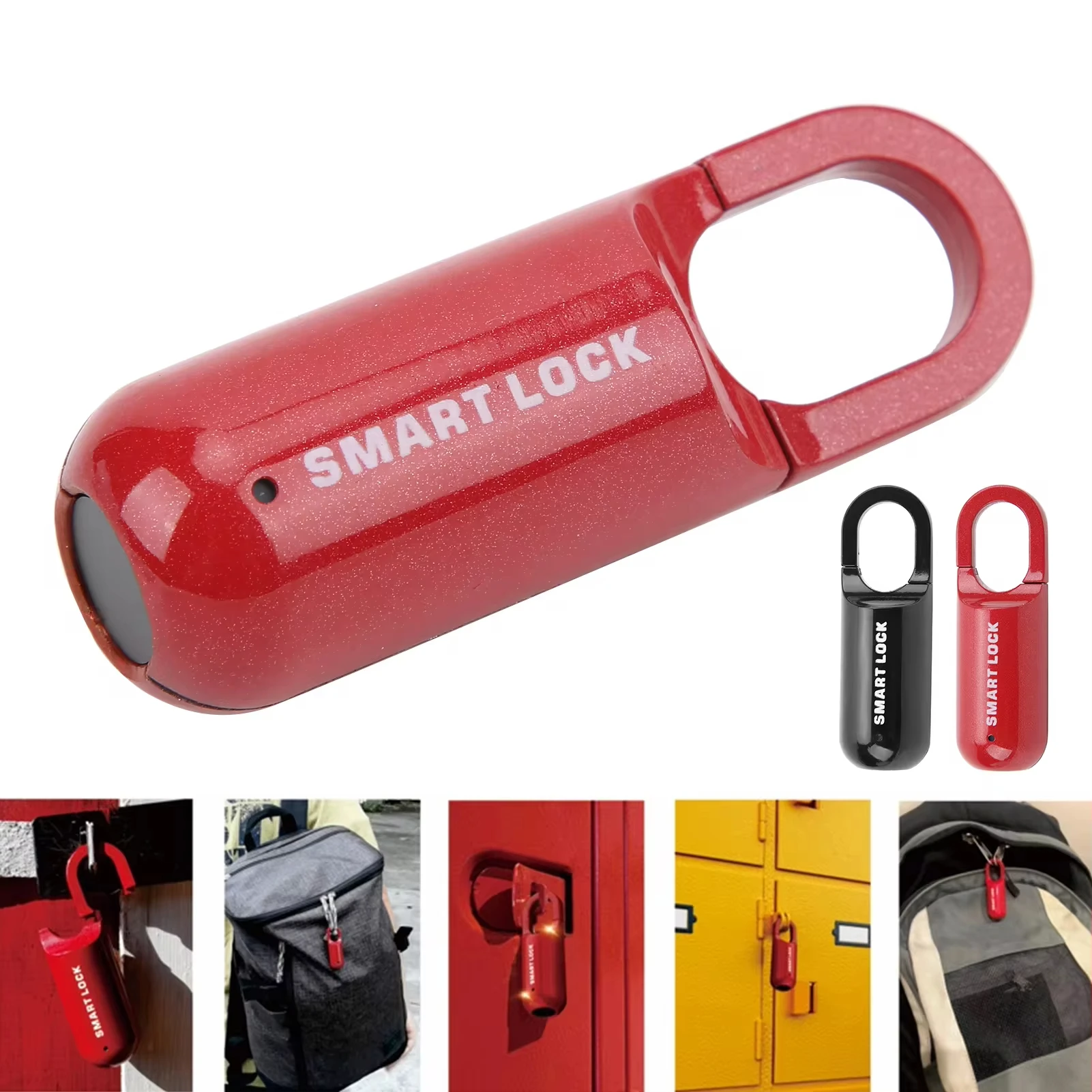 

Fingerprint Padlock Smart Keyless Lock for Locker Rechargeable Gym Lock School Locker Lock Biometric Lock Backpack Lock Locker