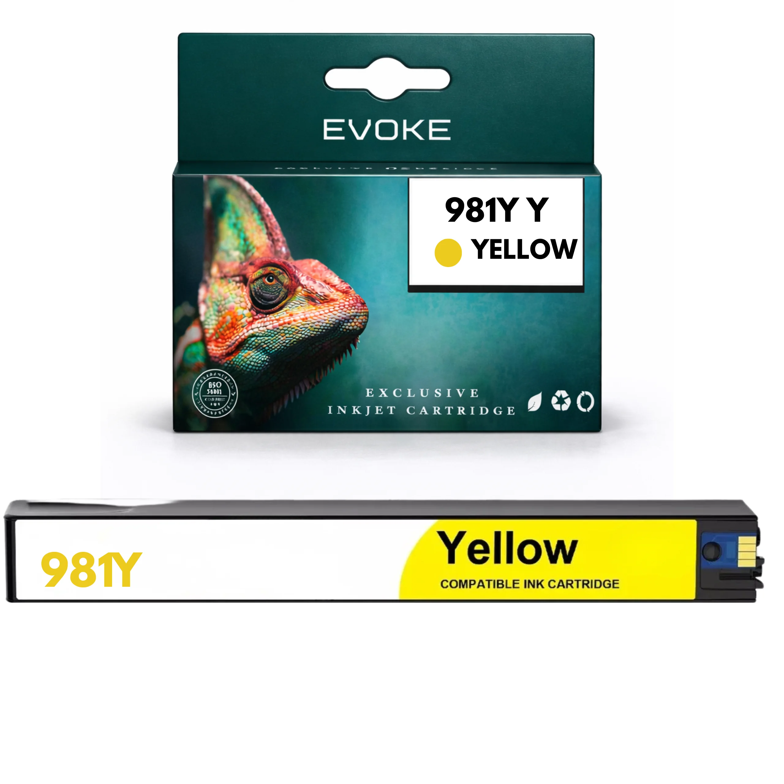 Evoke Compatibele Inkt voor Hp 981Y L0R15A Geel 16000 Pagina's Pagewide E55650 Mfp E58650 556/586