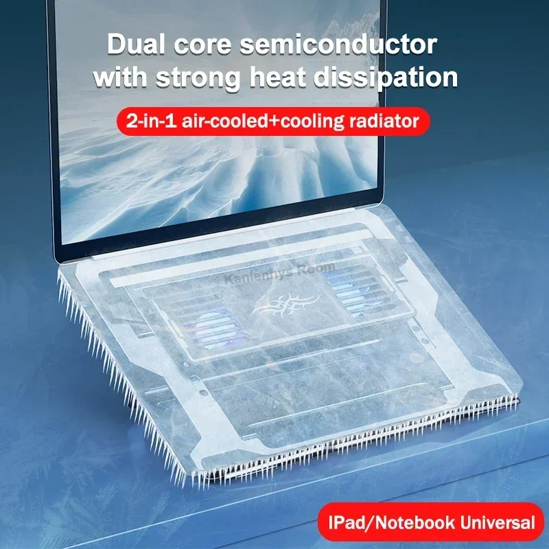 Imagem -02 - Almofada de Resfriamento para Laptop D20 para Notebook de 1117.3 Semicondutor Mais Radiador para Laptop com Ângulos Ajustáveis e Refrigerado a ar