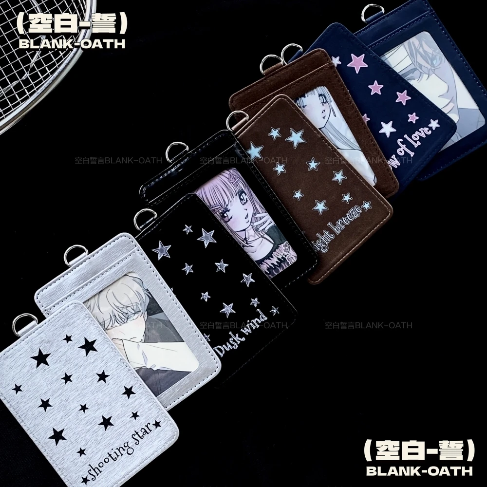 

Vow of Love Leather 3" Card Holder - Photo ID Badge Sleeve, Collectible Card Storage with Keychain, Gift for Fans & Love