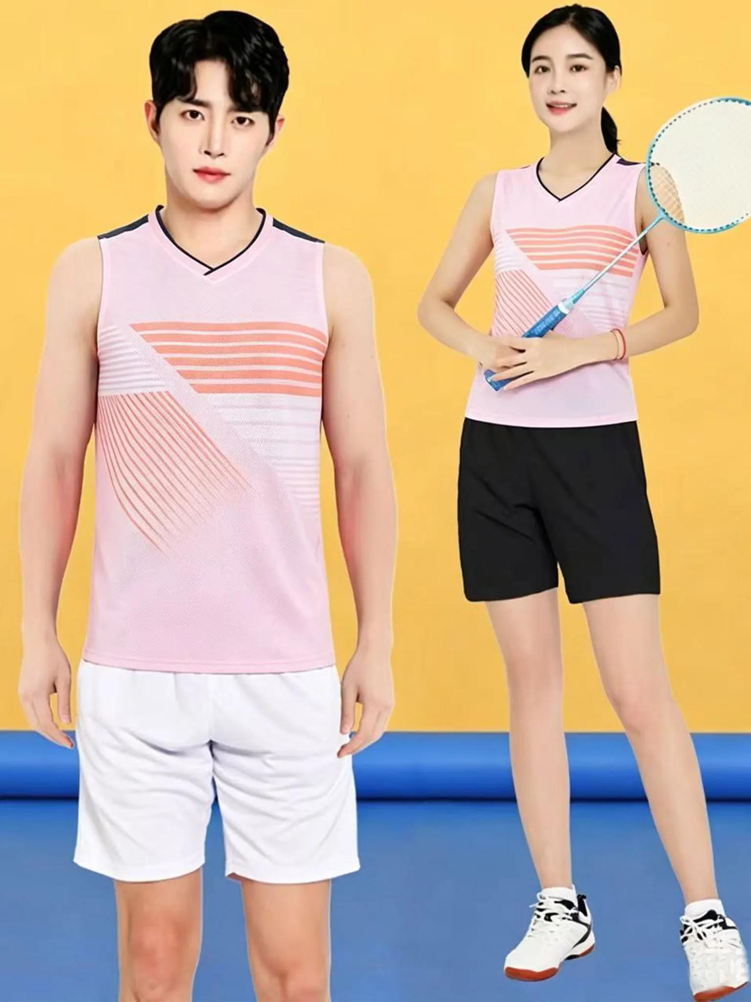 Quick Dry Badminton Top Sleeveless Vest 2026 New Competition Training Team Uniform Table Tennis Sports Suit Men's Version