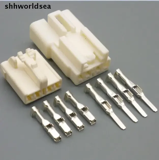 Shhworldsea 10/50/150sets 2.2mm 4 Way pin Auto Electrical Connector Kits Female & male socket plug terminal for Motorcycle Car