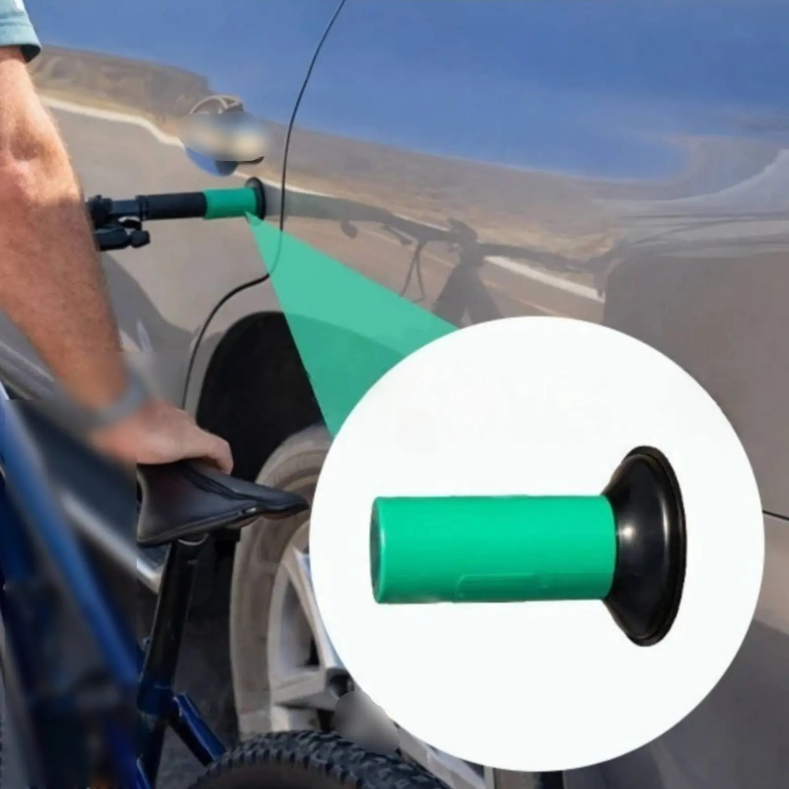 2 Pieces Cycle Handlebar Suction Bumper Scuff Protection Cycle Leaning Pad for Outdoor