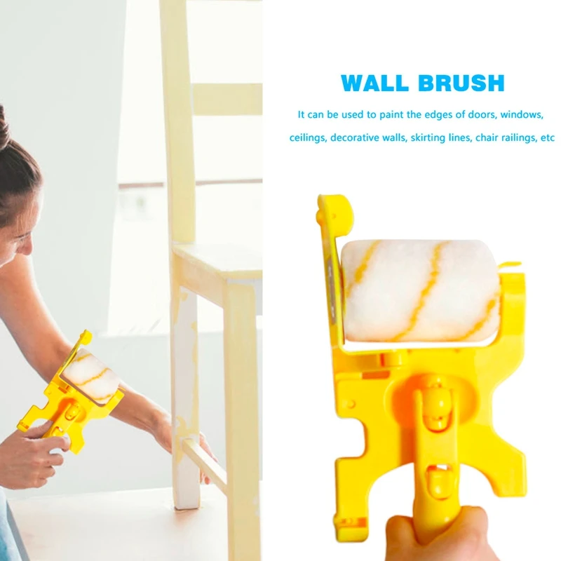 Clean Cut Paint Edger Roller Brush Wall soffitto Door Painting Roller Brush Painting strumenti di bordo per la porta del soffitto della parete