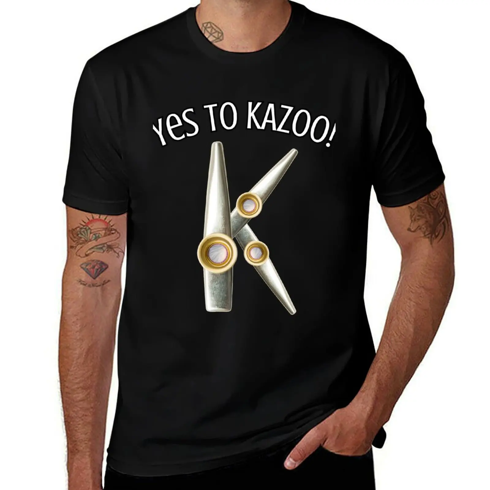 

Yes To Kazoo! T-Shirt Big and Tall Solid Color T-Shirt