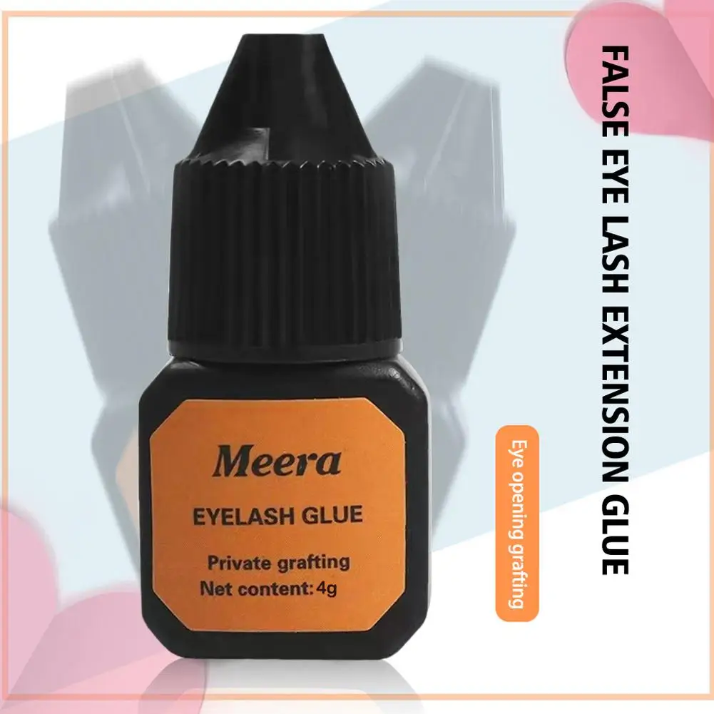 Pegamento de extensión de pestañas injertadas, resistente al agua, larga duración, secado rápido, No irritante, negro, herramientas de maquillaje, 5ml