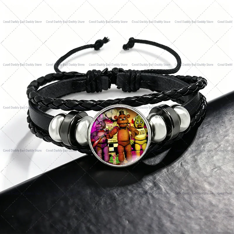 Anime Creative Chain Bracelets Fashion Jewelry Wristband Five Night At Freddys Cartoon Cute Bracelet Accessories Bangle Gifts - view 2
