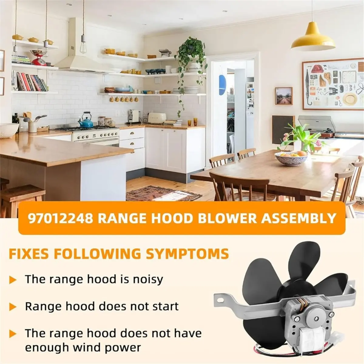 97012248 Range Hood Fan Motor - Fits for & 40000/42000