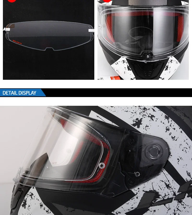 Motorcycle Helmet Visor Film Anti Fog for LS2 FF353 FF320 FF800 FF397 FF390 FF801 Lens Anti Fog Motorcycle Helmet Accessories