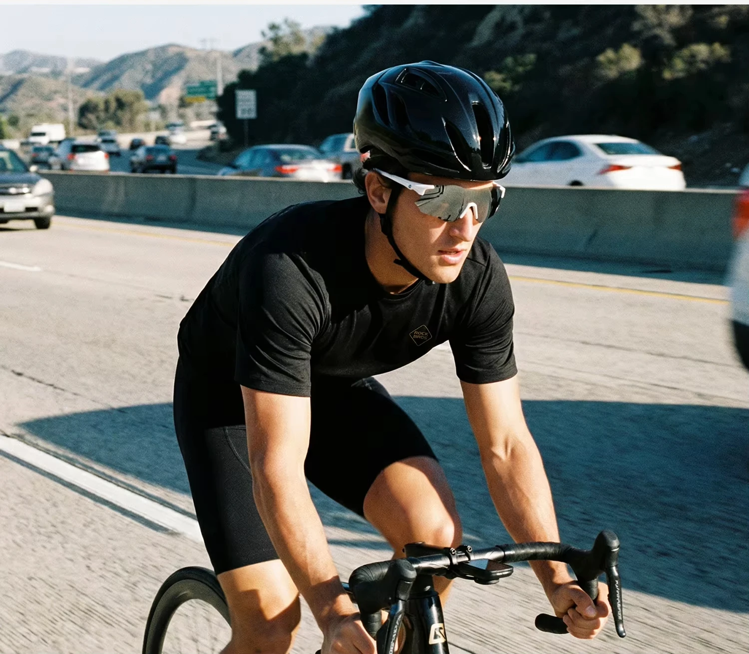 ROCKBROS Sommer-Radtrikot, elastisch, schnell trocknend, atmungsaktiv, kurzärmelig, T-Shirt für Herren und Damen, Fahrradbekleidung, Alltagskleidung, Freizeitkleidung – Detail 17