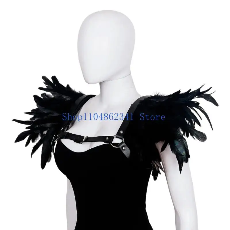 

5asd Victorian Gothic Shawl Shrug Shoulder Wrap Medieval Halloween Cosplay Costume Accessories for Adult Women Men