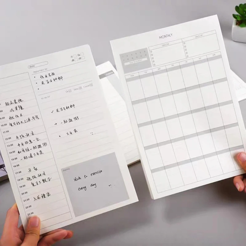 Compacto e Durável Gestão Executiva Notebook, Business Planner com Rasgo Página para Planejamento e Lembretes